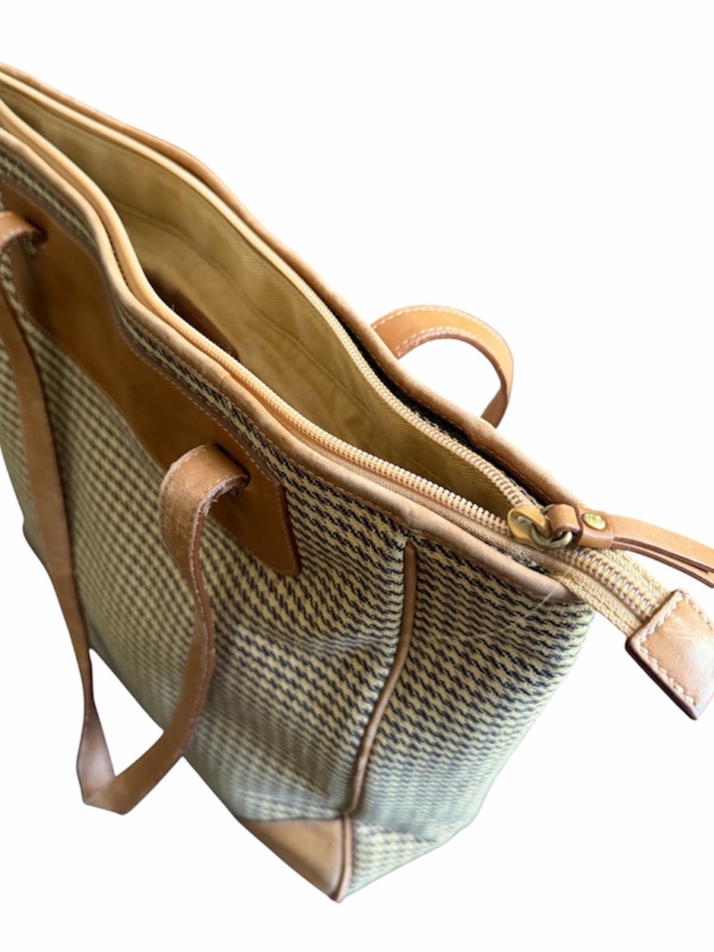 Ghurka Woven Leather Tote Bag - Picture 6 of 7